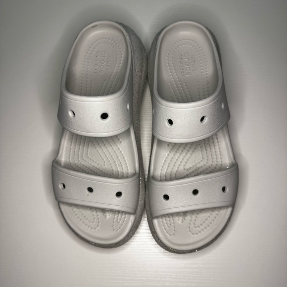 Crocs Classic Crush Platform Sandals Womens- Size 9 - Picture 3 of 8